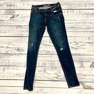 Old Navy The Rockstar Dark Ripped Skinny Jeans 12 Tall